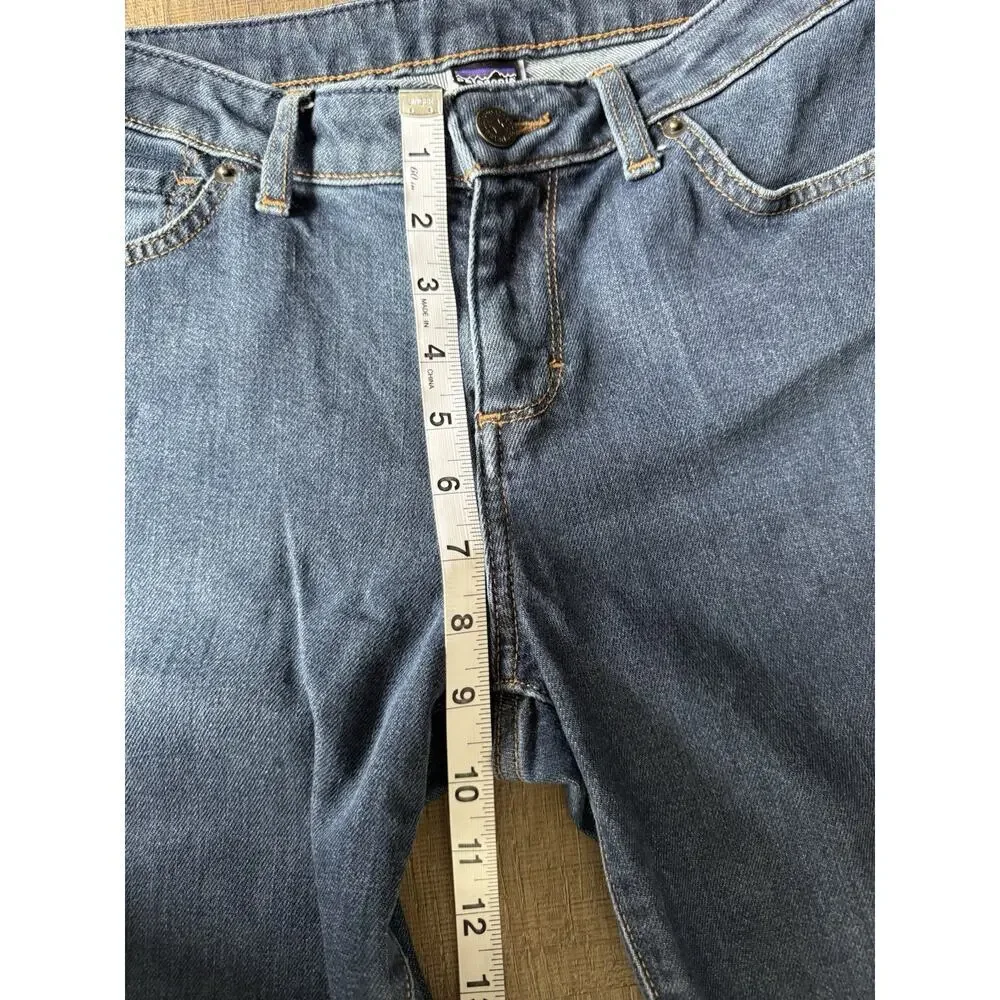 Patagonia Women's Jeans Size 29 Blue Bootcut Medium Wash Denim Mid Rise 5-Pocket